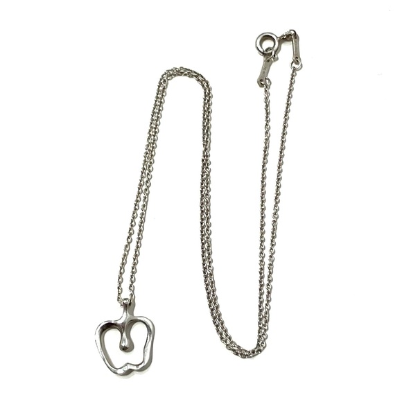 Tiffany & Co. Sterling Silver 925 Apple Necklace - Picture 1 of 3